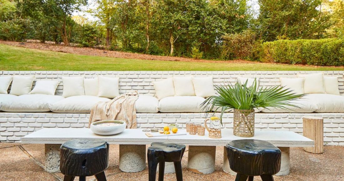 Furniture, Table, Chair, Coffee table, Outdoor table, Room, Interior design, Patio, Outdoor furniture, Backyard,